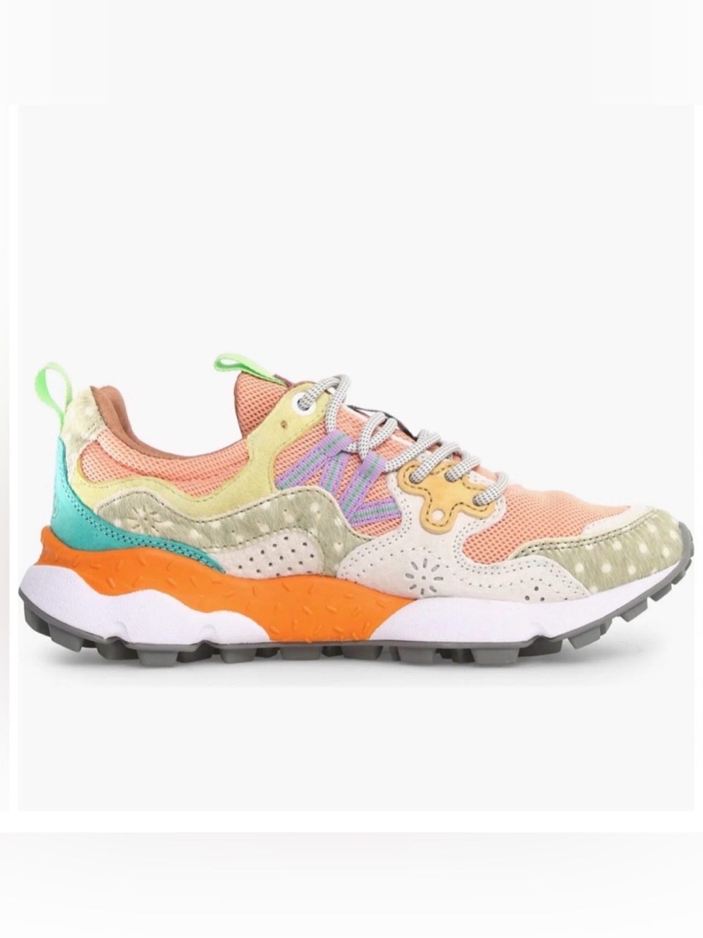 NWT Flower Mountain Yamano 3 Sneaker in LIGHT GREY-WHITE - Picture 2 of 15